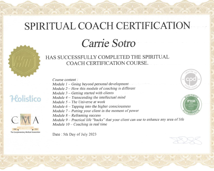 Spiritual Coach Certification